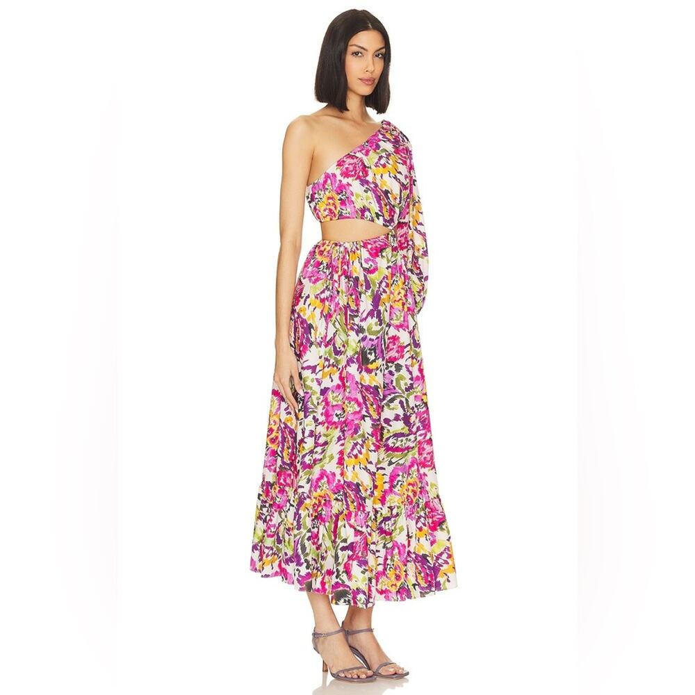 NWT Misa Mahika Dress in Flora Splash Multicolor Flowers sz L Cottage Fairy $470 - Picture 2 of 5